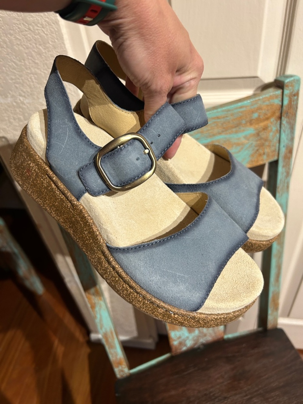 Dansko Bianca Suede Wedge Sandal - Picture 5 of 8
